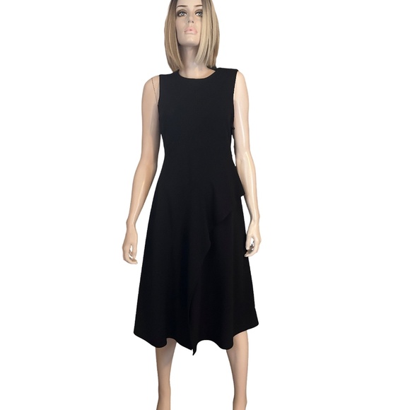 Calvin Klein Dress Refined Fashion Layered Asymmetrical Peplum Ruffles Flowy - Picture 12 of 15